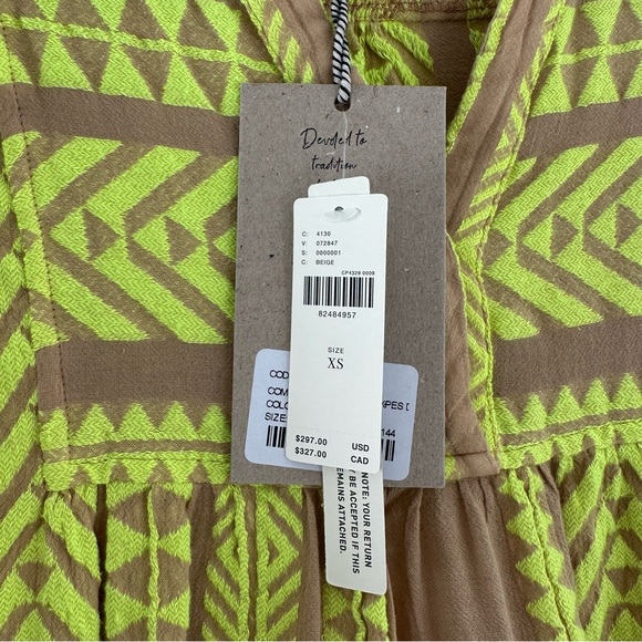 Anthropologie ELLA SHORT - N.LIME/BEIGE - Picture 6 of 9